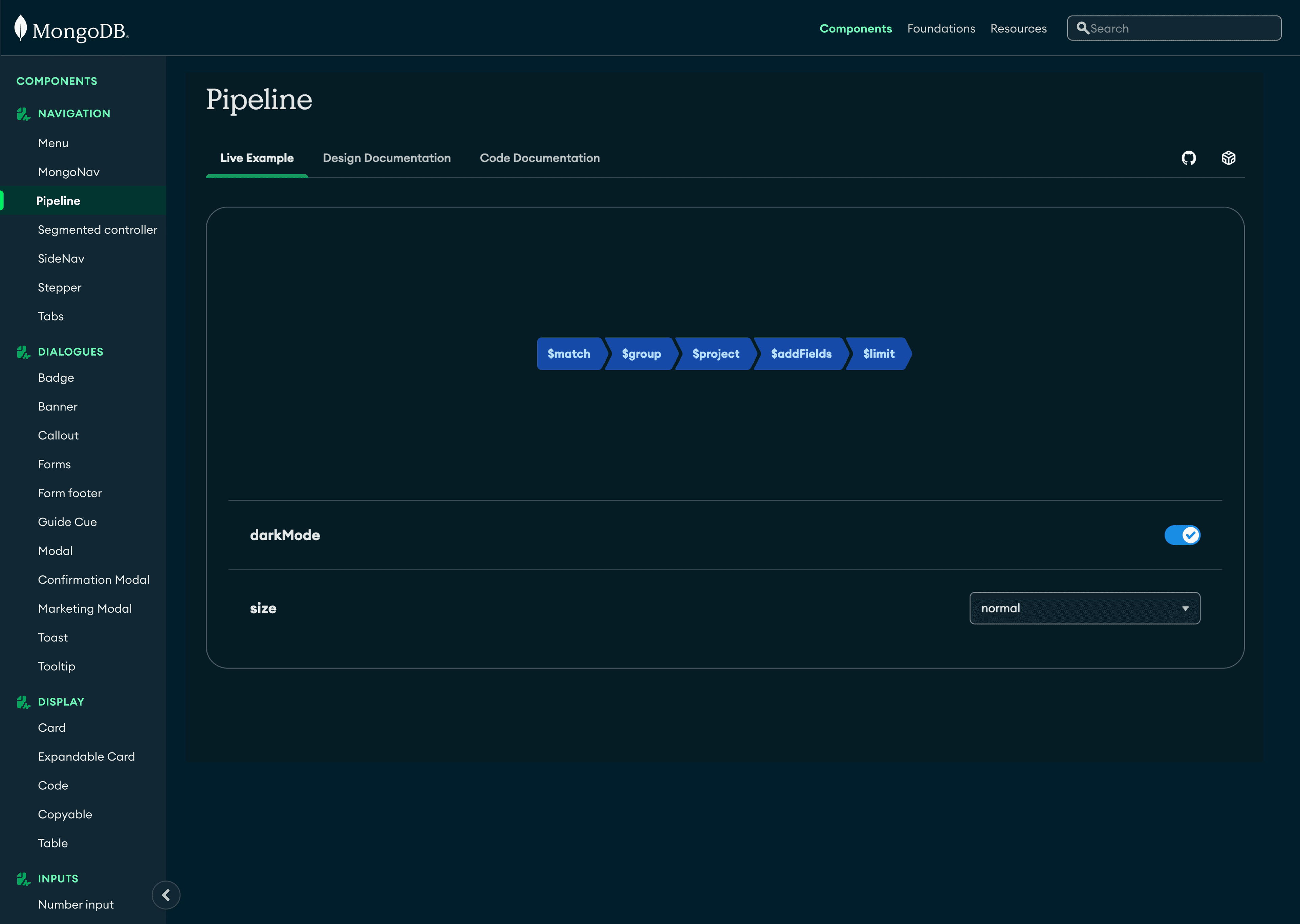 Top nav exploration